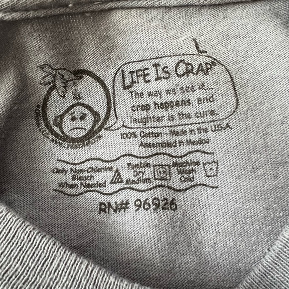 Blue Life Is Crap Graphic Tee Unisex - Picture 5 of 5